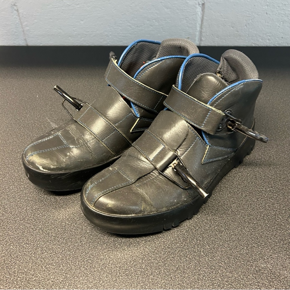 Prada Linea Rossa Men's Black and Blue Winter Boots